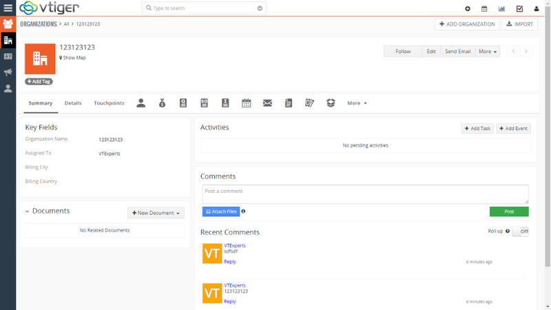 CRM VTiger par OPEN CRM Solutions